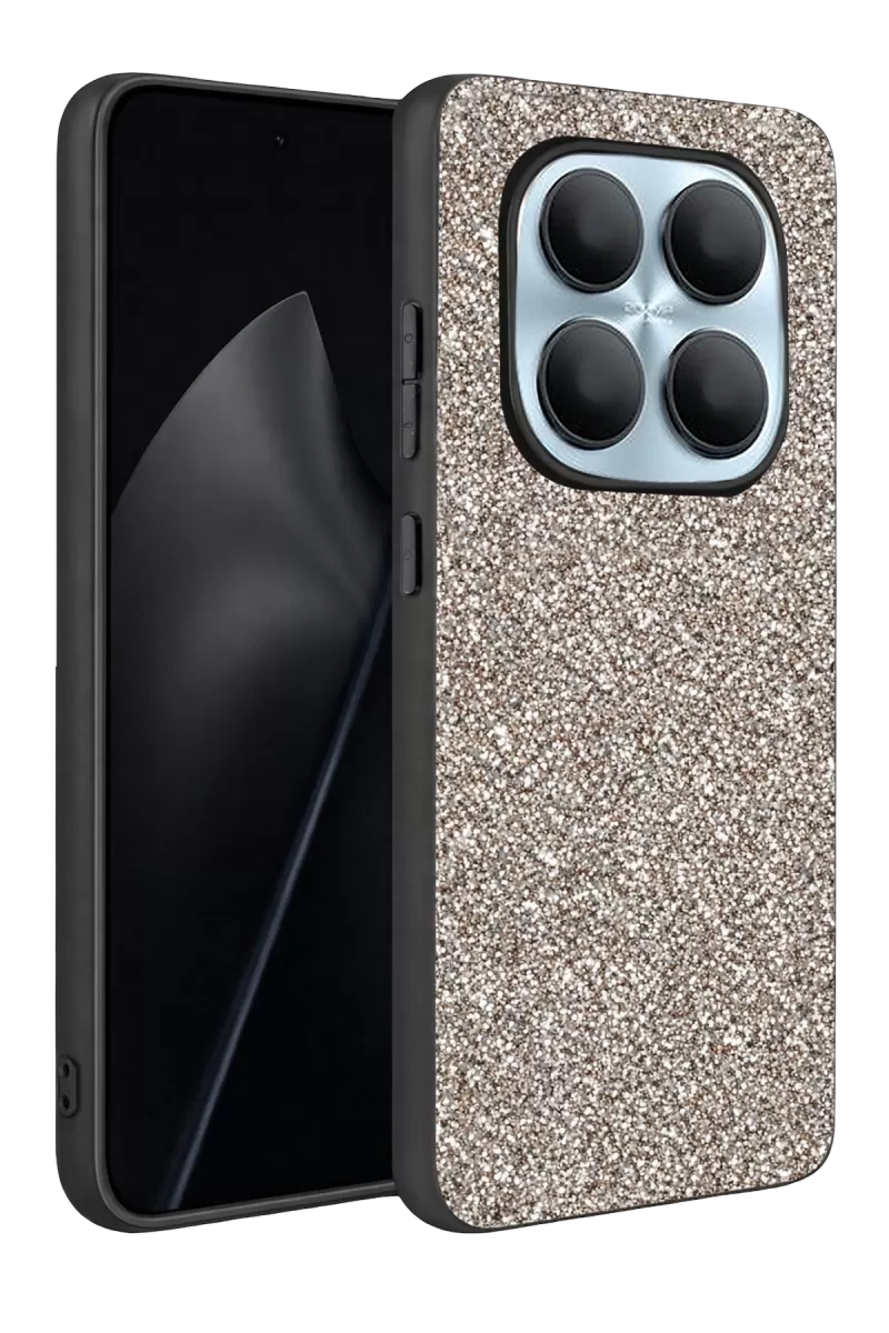Note 15 4G Bright Simli Kapak - Gümüş