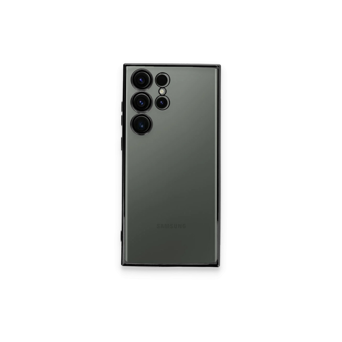 Galaxy S23 Ultra Kılıf Razer Lensli Silikon - Siyah