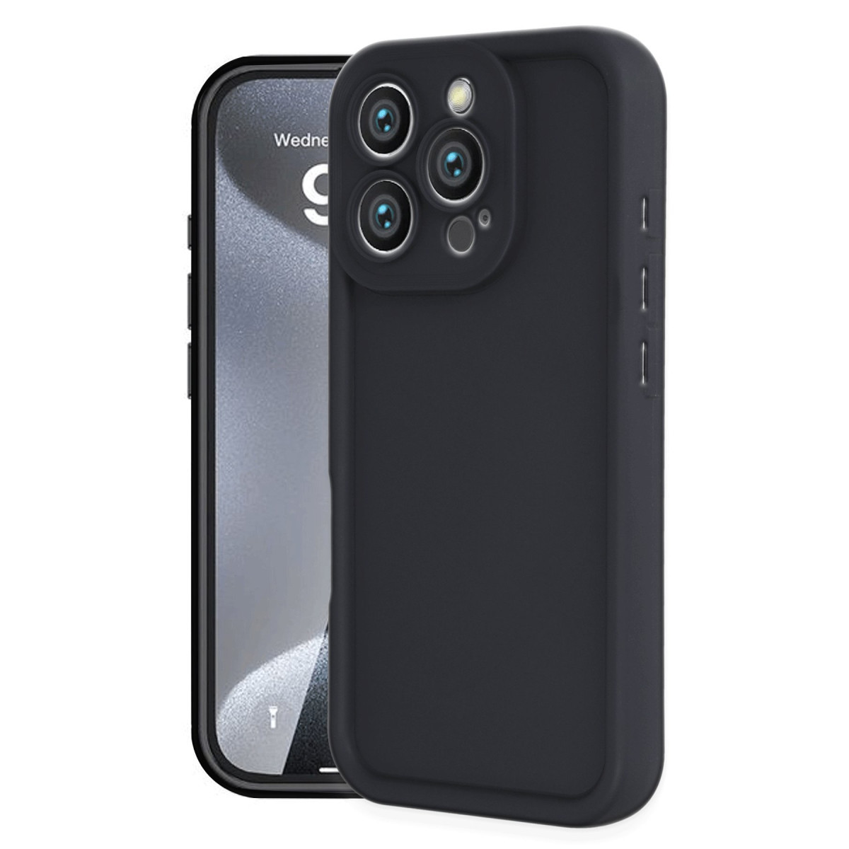 iPhone 16 Pro Kılıf Viera Silikon - Siyah