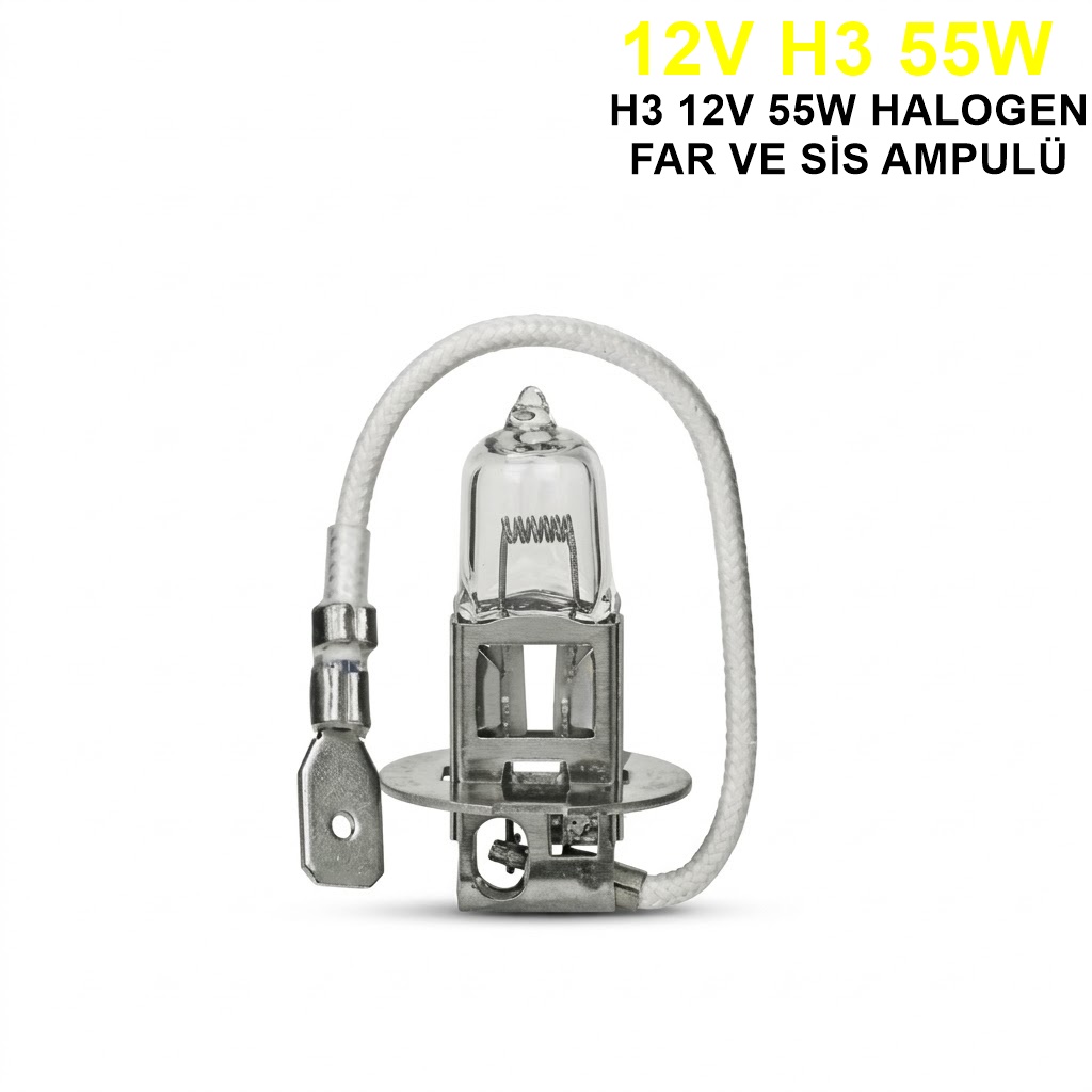 Trifa H3 Halojen Far Ampülü 12V 55Watt Sarı