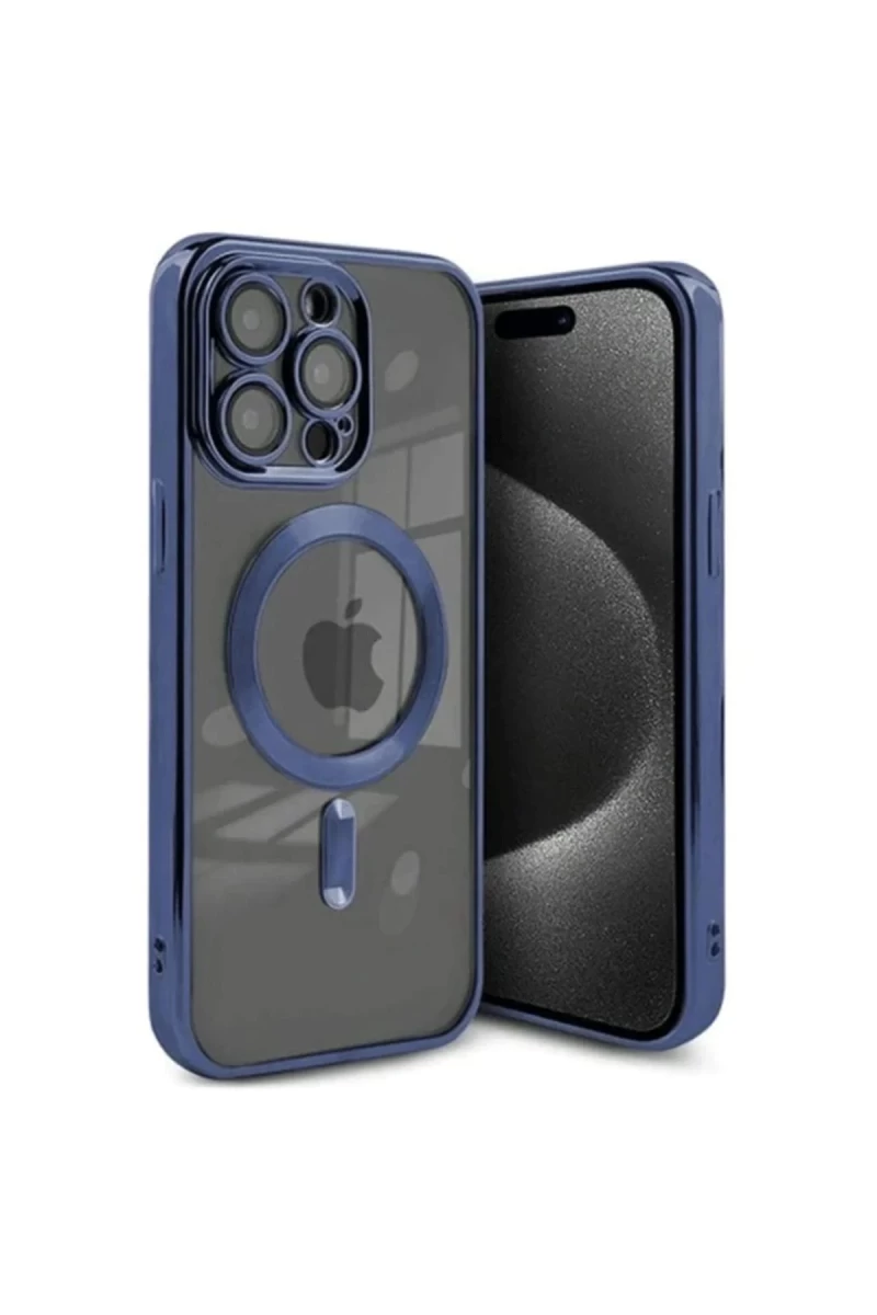 Apple iPhone 15 Pro Max Uyumlu Kılıf Kross Magneticsafe Kapak - Lacivert