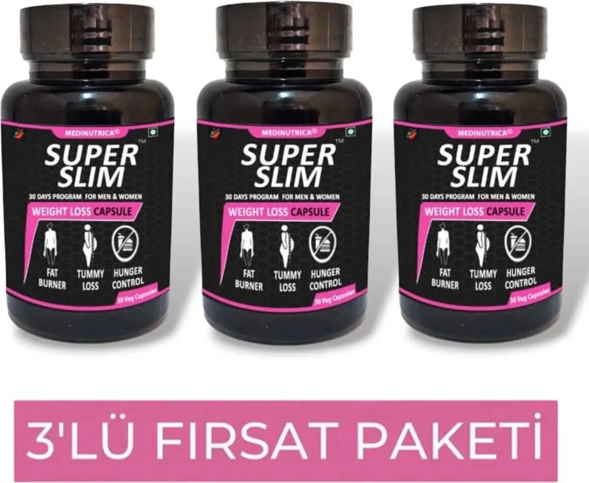 Medinutrica Super Slim Bölgesel 30lu Dstklyci x 3 Adet