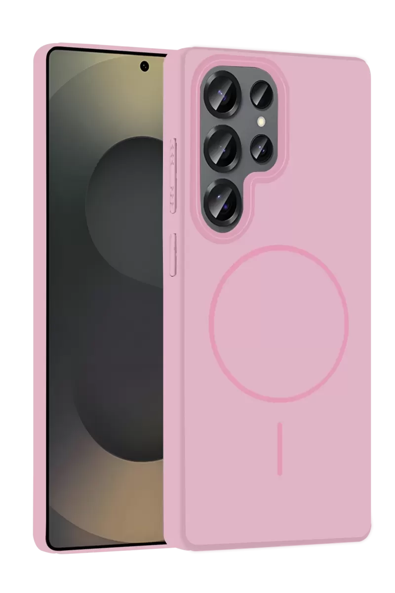 Galaxy S25 Ultra Broş Magsafe Kapak - Pembe
