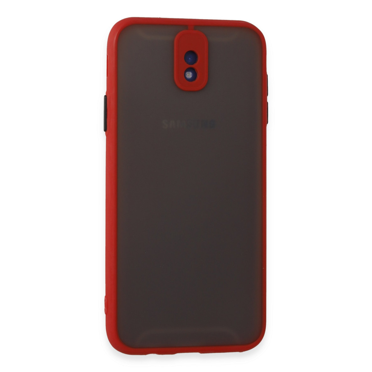 Galaxy J7 Pro / J730 Kılıf Montreal Silikon Kapak - Kırmızı