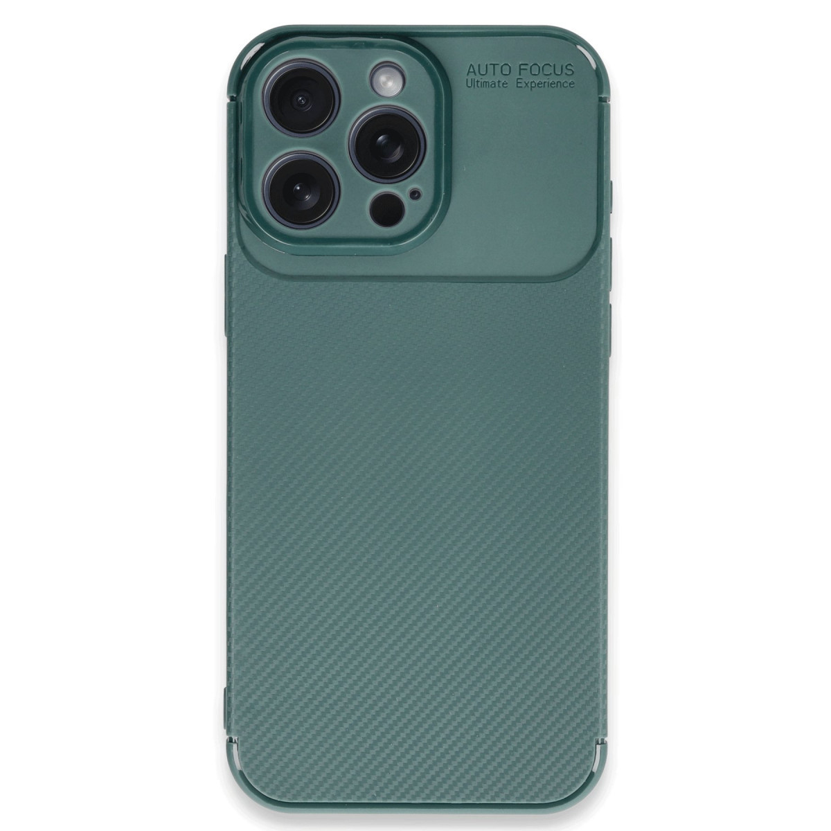 iPhone 16 Pro Max Kılıf Auto Focus Karbon Kapak - Koyu Yeşil — görsel 4