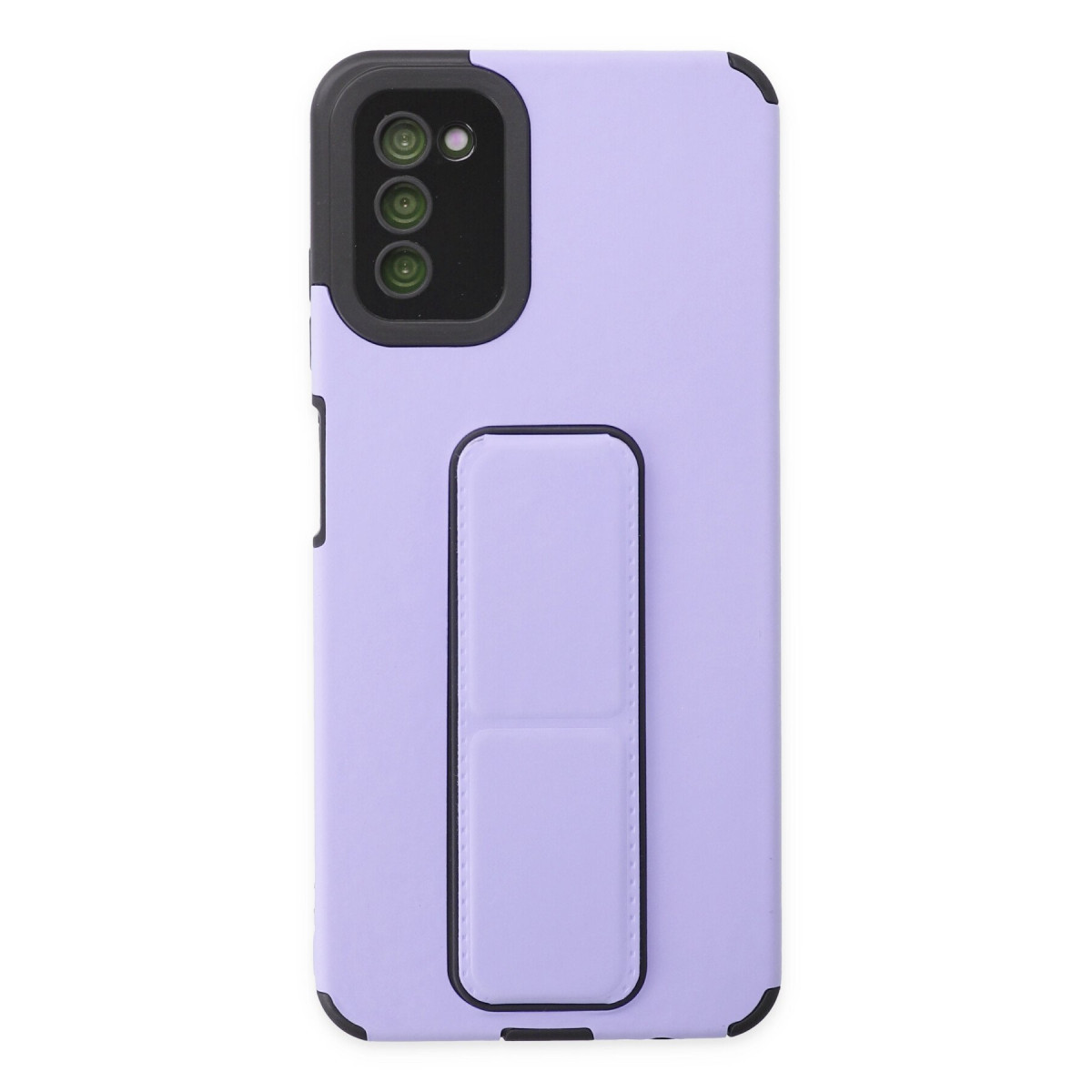 Galaxy A03S Kılıf Mega Standlı Silikon - Lila