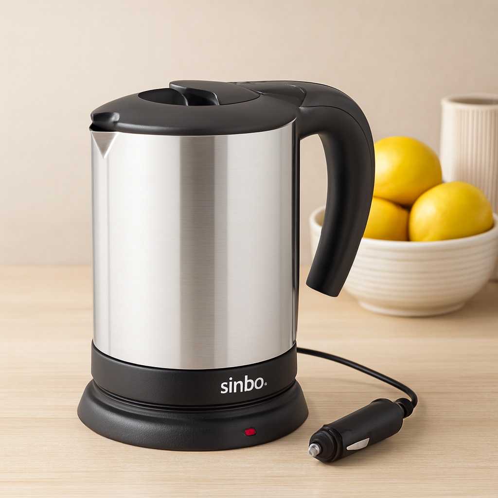 Araç İçi Kettle 24V 0.8L Paslanmaz Çelik 200W