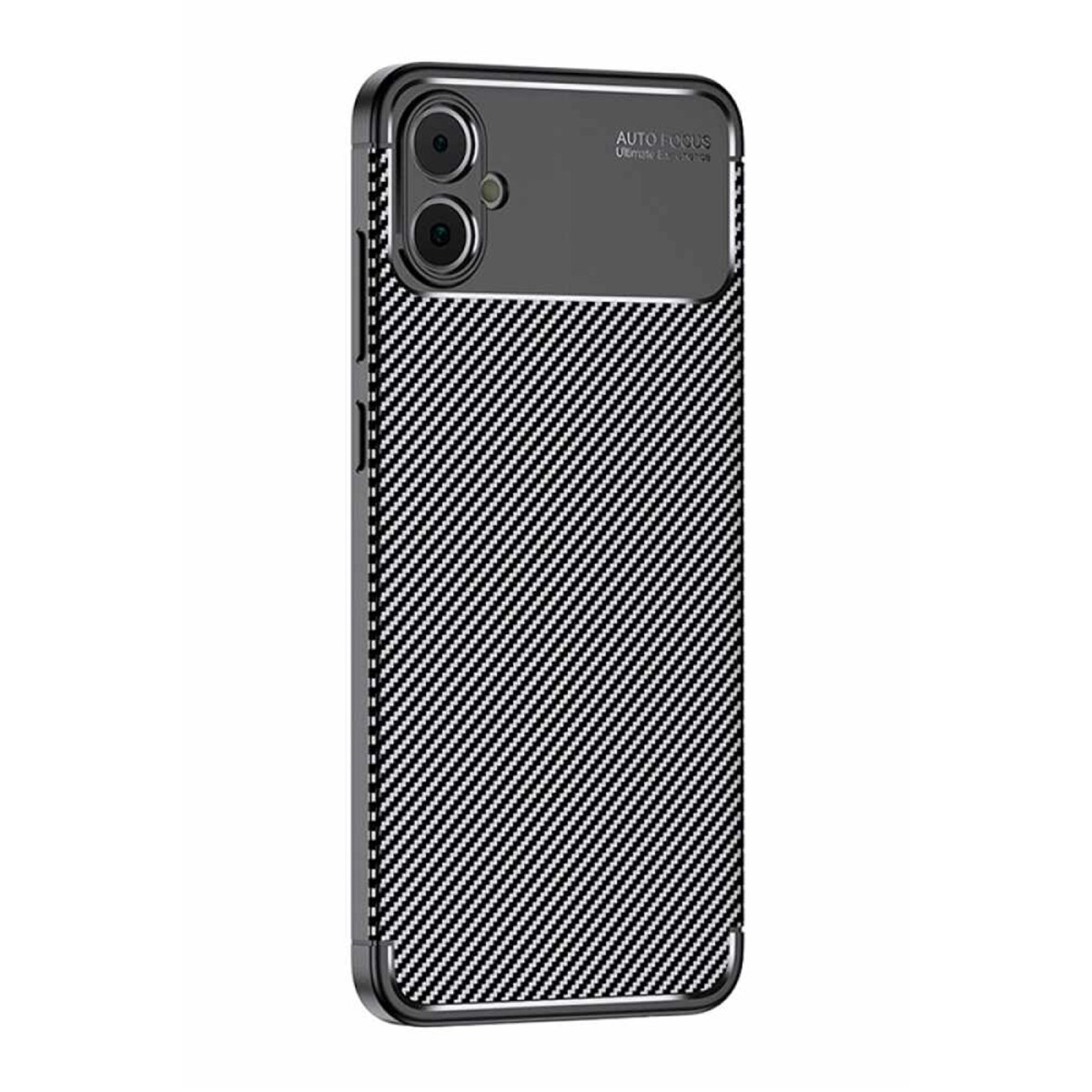 Galaxy A05 Kılıf Auto Focus Karbon Kapak - Siyah