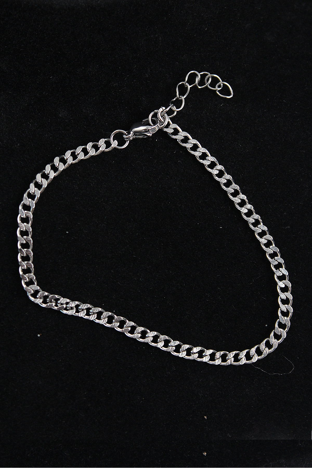 316L Çelik İnce Klasik Model Gümüş Renk Erkek Bileklik