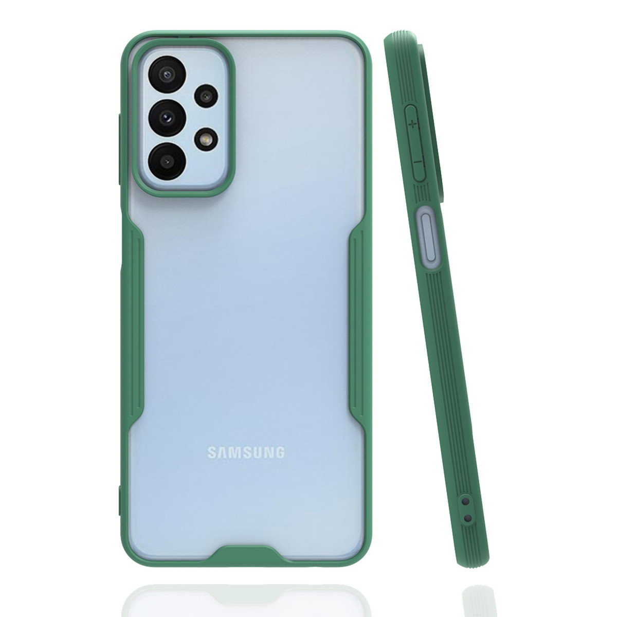 Galaxy A23 4G Kılıf Platin Silikon - Yeşil