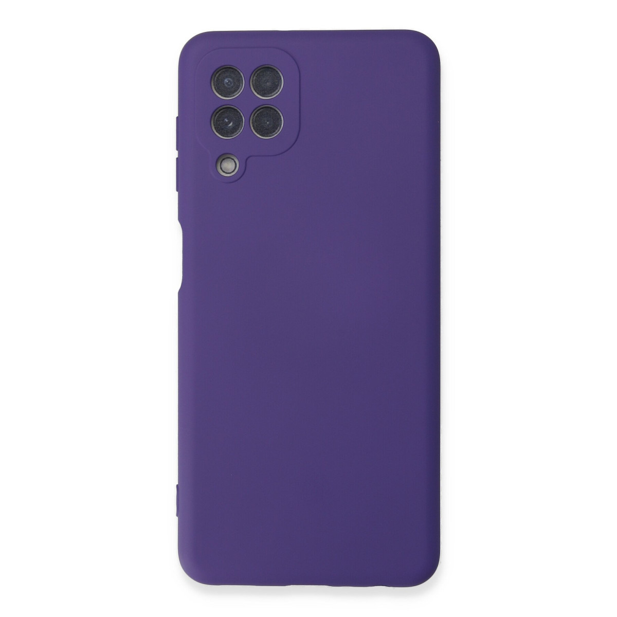Galaxy A22 Kılıf Nano içi Kadife Silikon - Mor