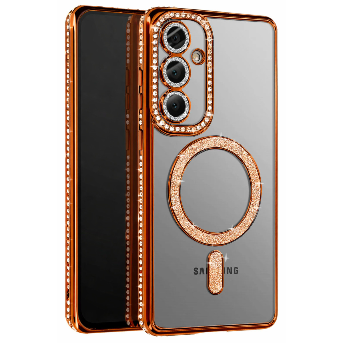 Galaxy S26 Joke Simli Magneticsafe Kılıf - Turuncu