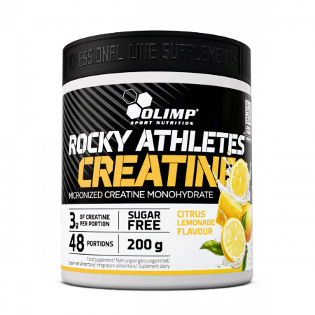 Rocky Athlete Creatine Monohydrate Powder Citrus Lemonade 200 gr