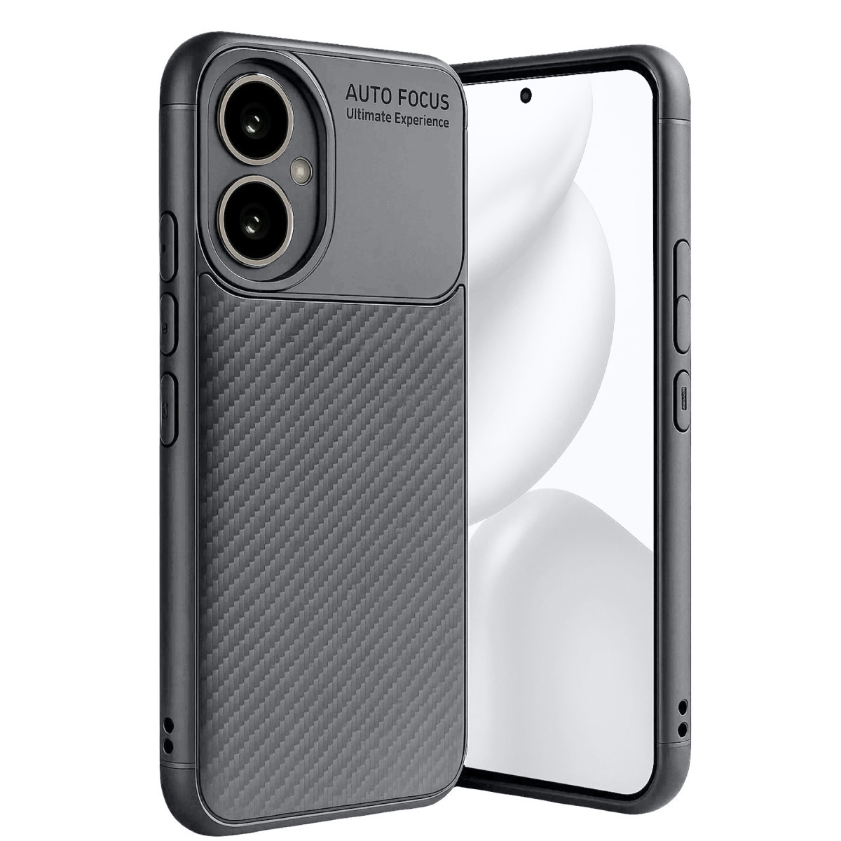 400 Kılıf Auto Focus Karbon Kapak - Gri
