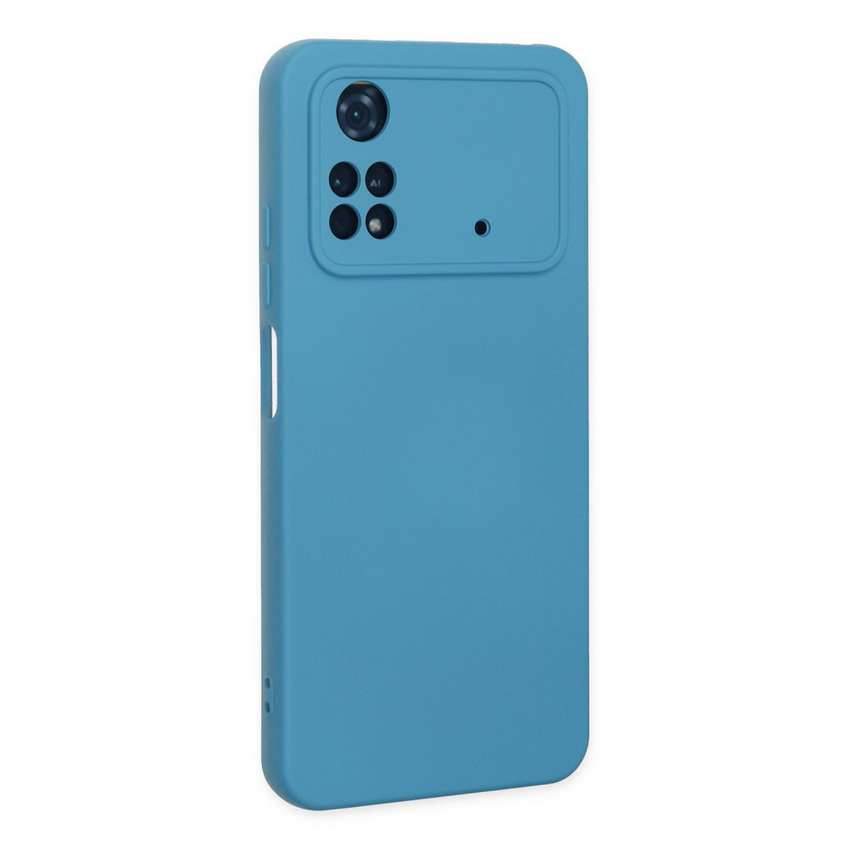 Poco M4 Pro 4G Kılıf Nano içi Kadife Silikon - Mavi — görsel 3