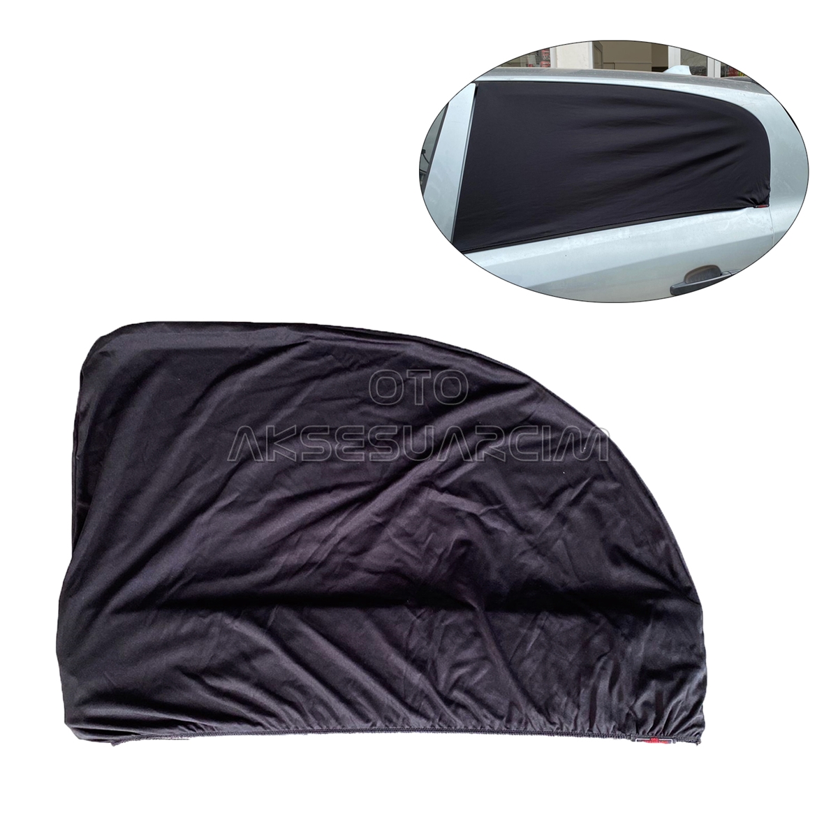 Elastik Oto Yan Cam Bebek Güneşlik Araba Perdesi Hatchback Uyumlu 1 Adet
