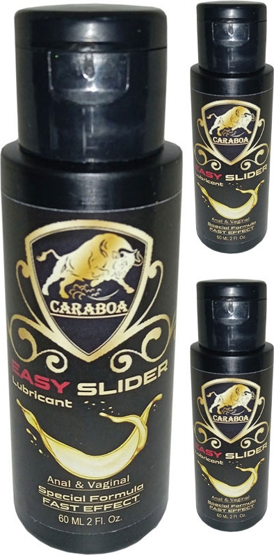 Caraboa Kadınlar ve Ap.erkekler Için Lubricantgel For 3 Adet Lubricantanalvajinal Kaydırıcıjel 60 ml