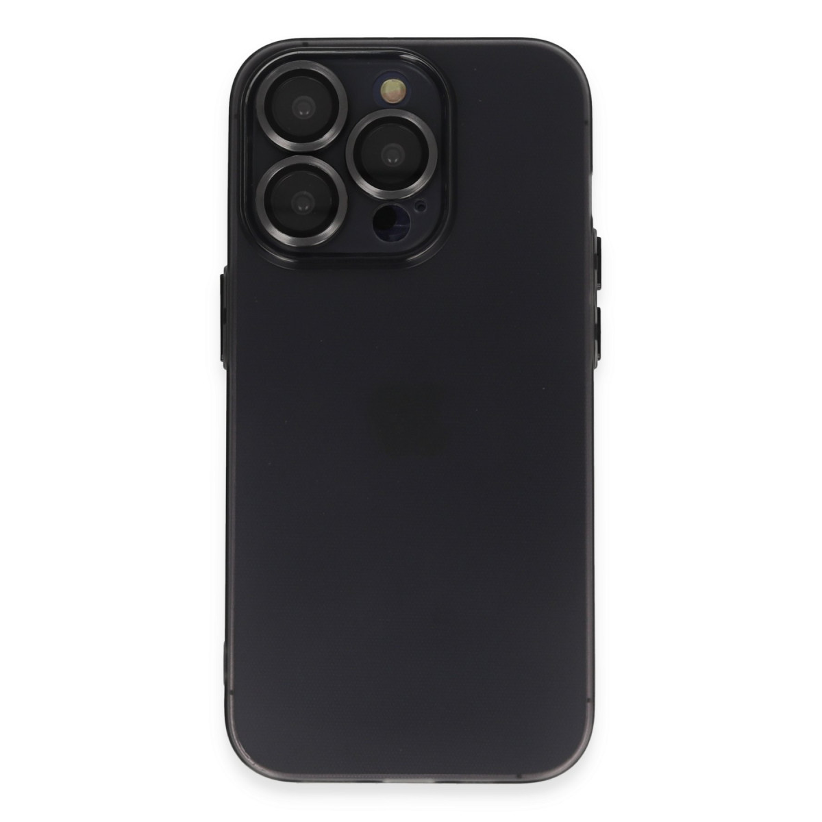 iPhone 13 Pro Max Kılıf Luko Lens Silikon - Siyah