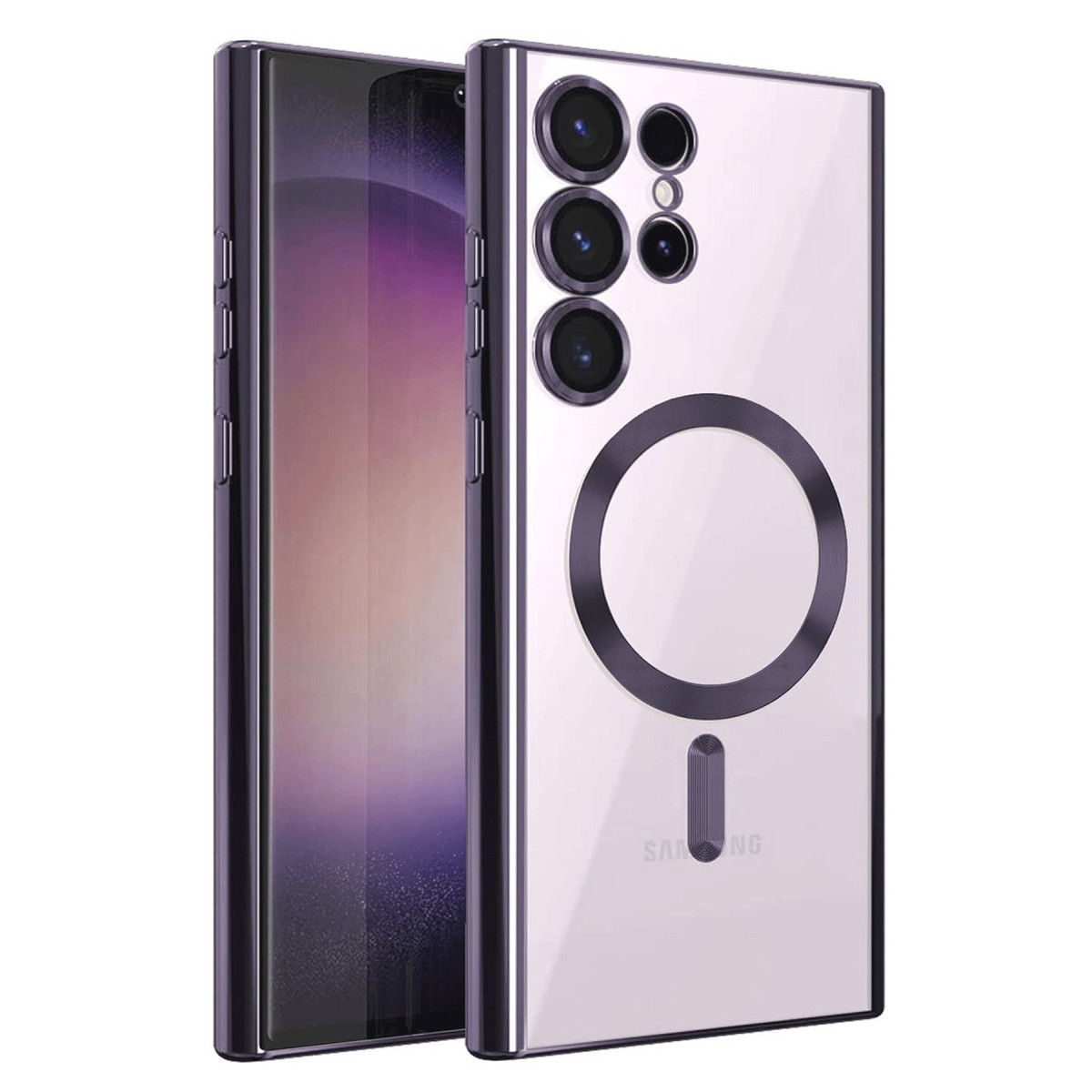 Galaxy S25 Ultra Kılıf Kross Magneticsafe Kapak - Mor