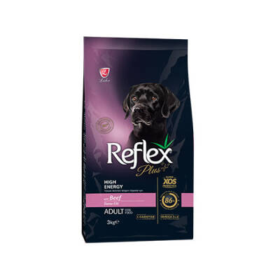 High Energy Yüksek Aktiviteli Dana Etli Yetişkin Köpek Maması 3 Kg