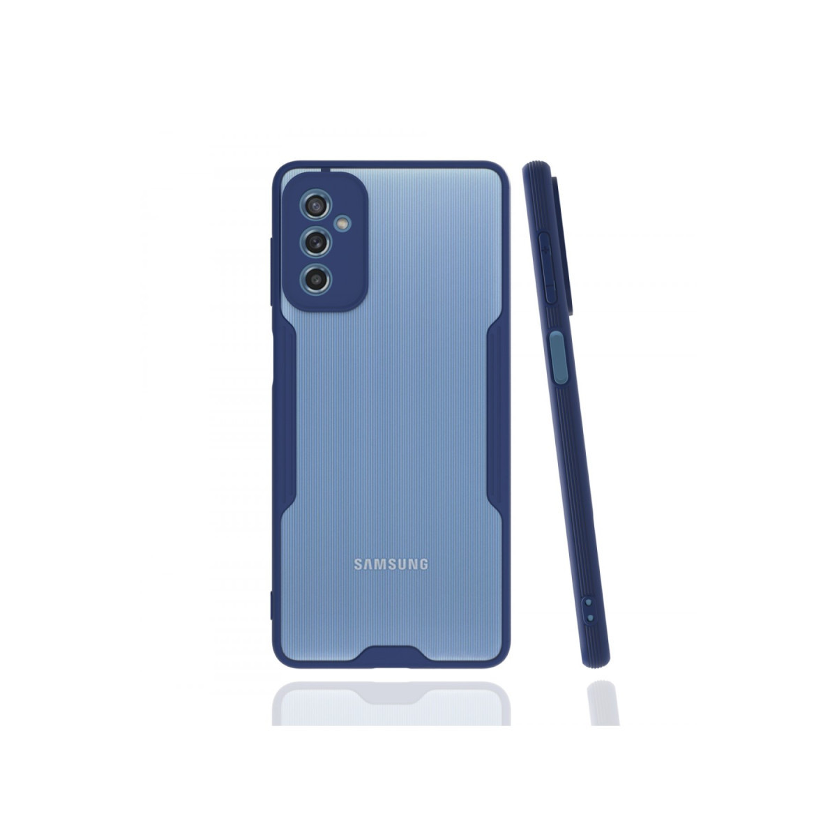 Galaxy M52 5G Kılıf Platin Silikon - Lacivert