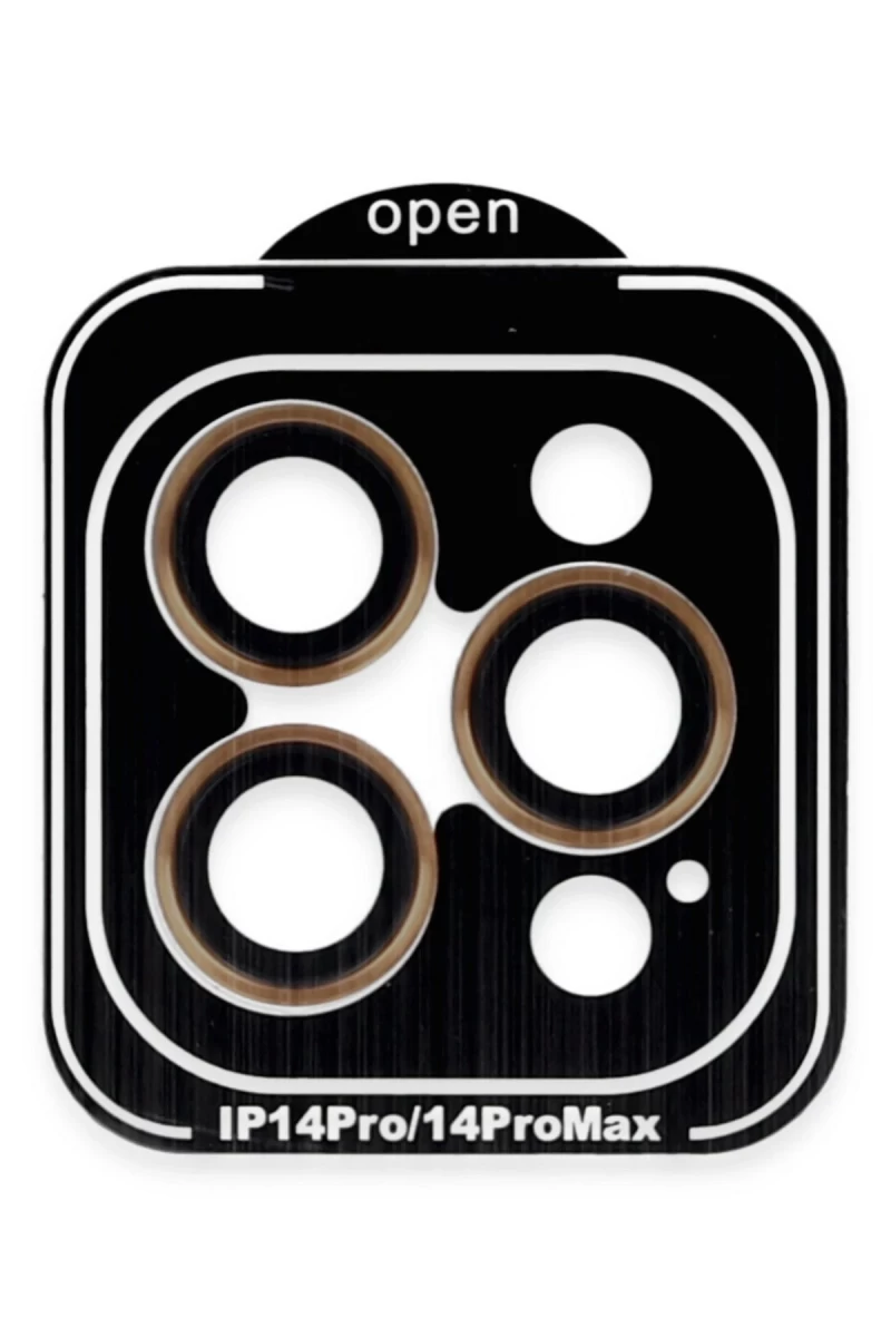 Joko Apple iPhone 14 Pro Max Uyumlu PVD Metal Kamera Lens - Turuncu