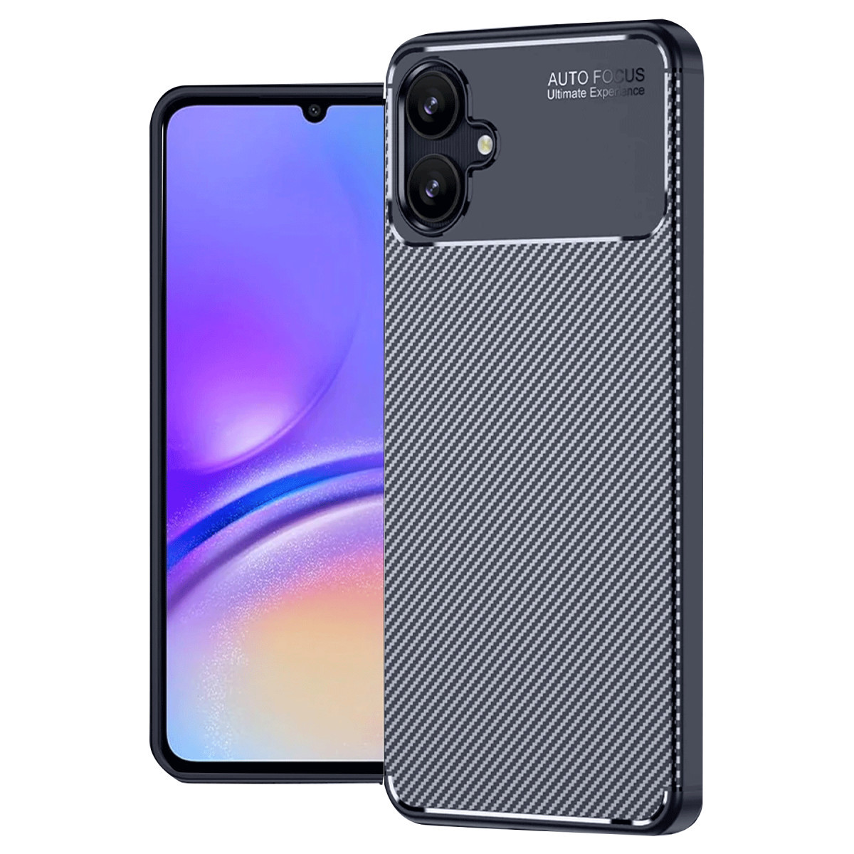 Galaxy A06 Kılıf Auto Focus Karbon Kapak - Lacivert