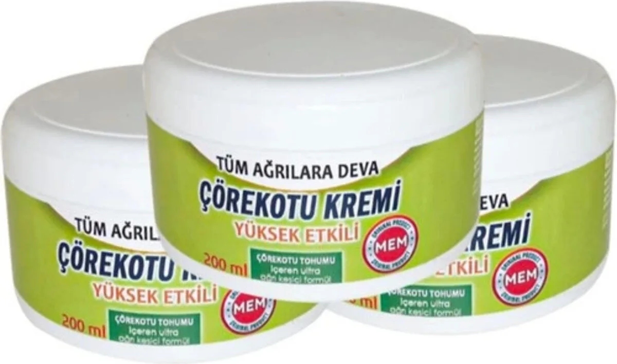 Süper Mem Çörek Otu Kremi Green Box 200 ml x 3 Adet