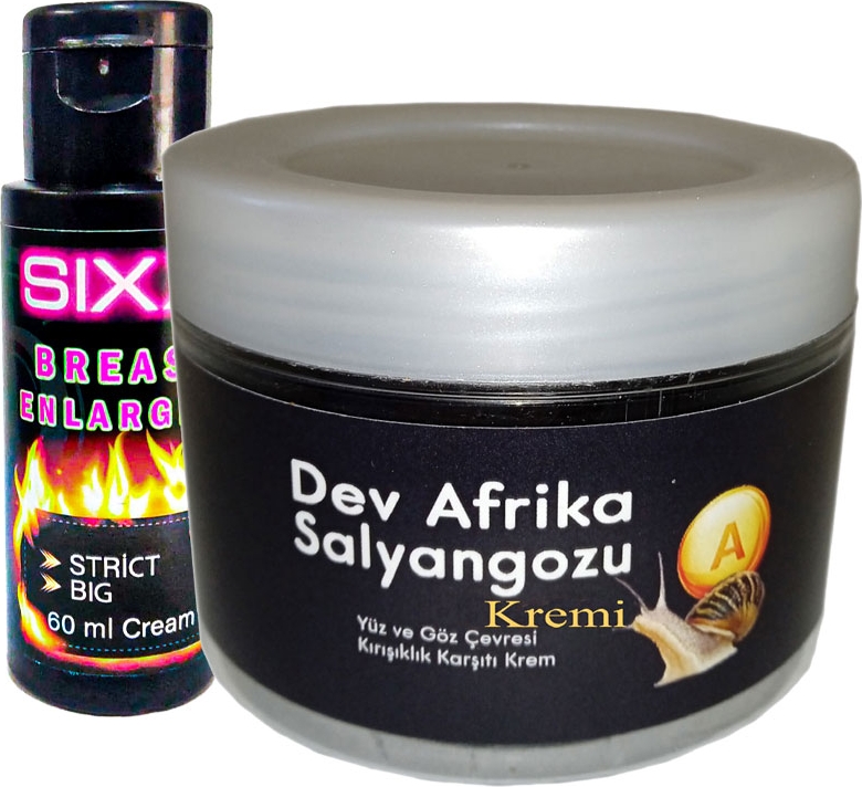 Giant Afrikasalyangozu Dev Salyangozyaşlanma Karşıtı 100ML + Sıxx Bayan Memeşekillendirici Krem 60 ml