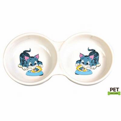 Kedi Mama Su Kabı Kırmızı 2x200 Ml