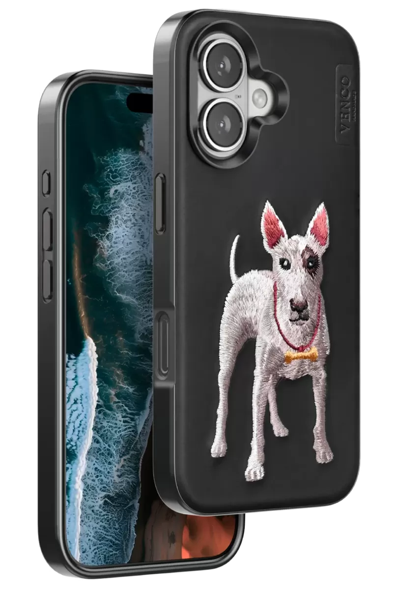 iPhone 16 Perma Desenli Kapak - Siyah