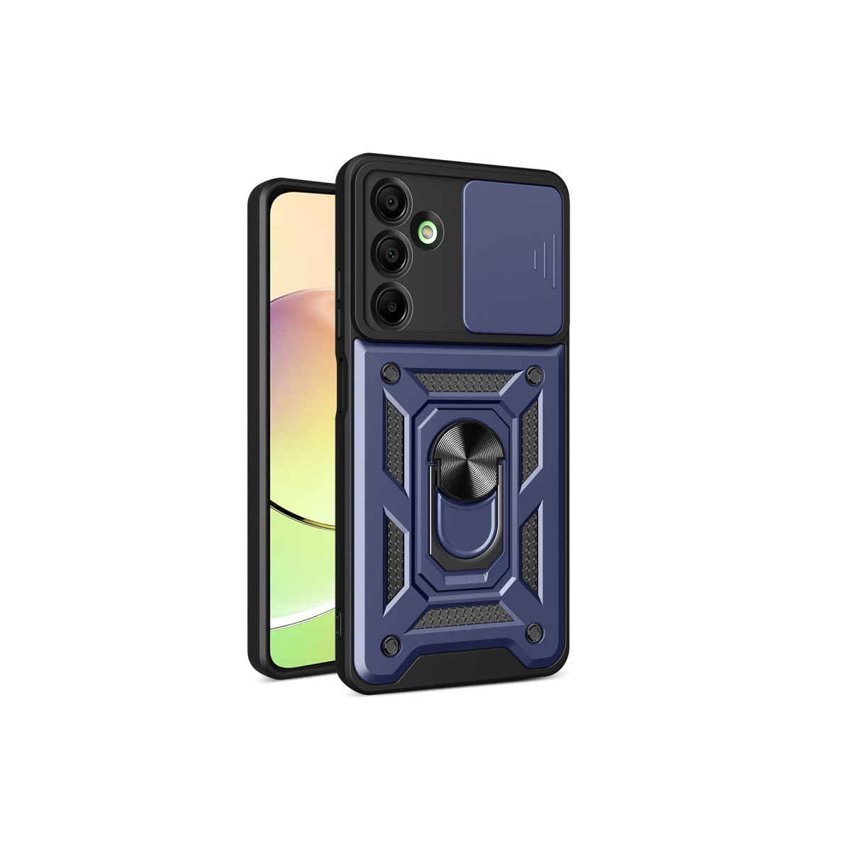 Galaxy A16 5G Kılıf Pars Lens Yüzüklü Silikon - Lacivert