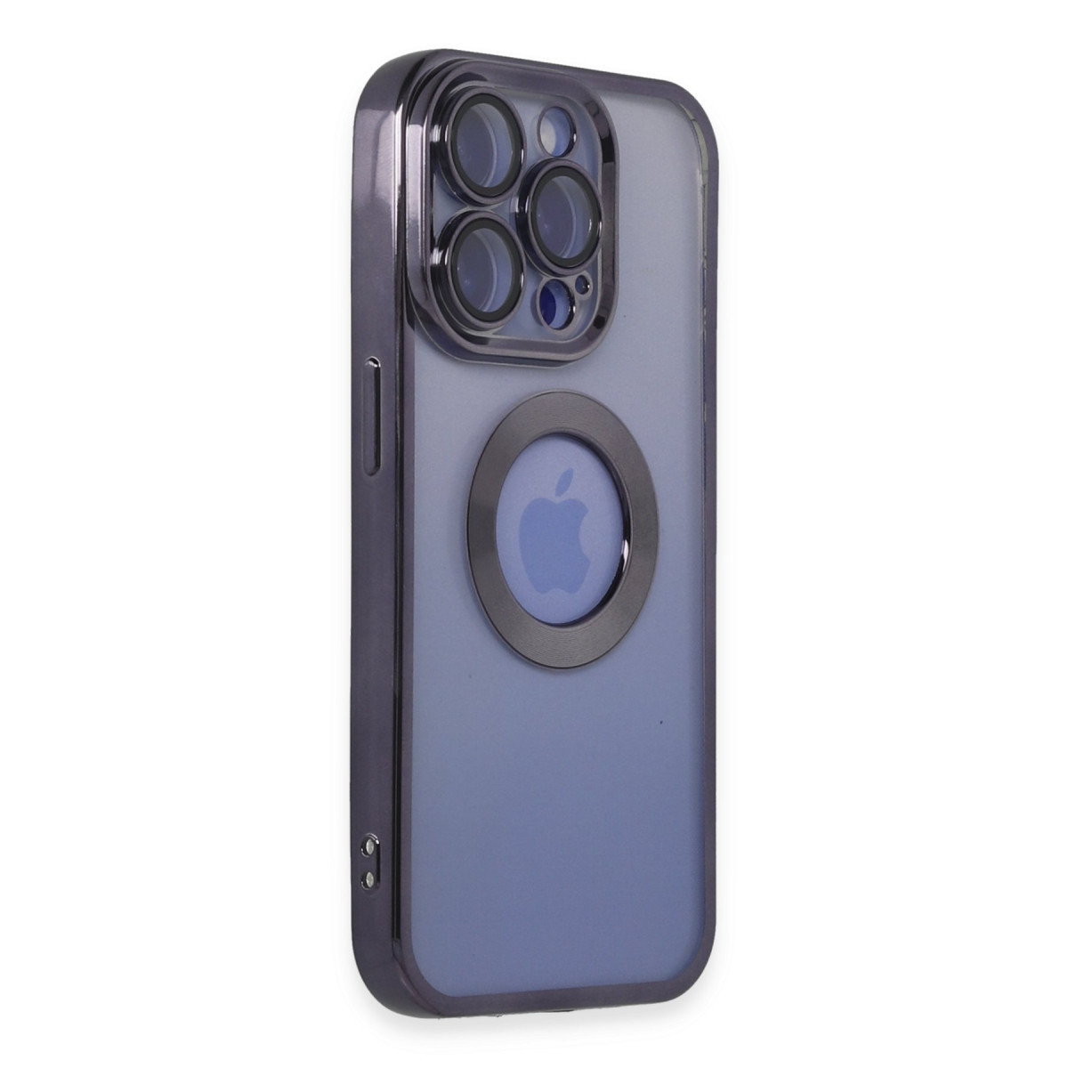iPhone 15 Pro Max Kılıf Slot Silikon - Mor — görsel 2