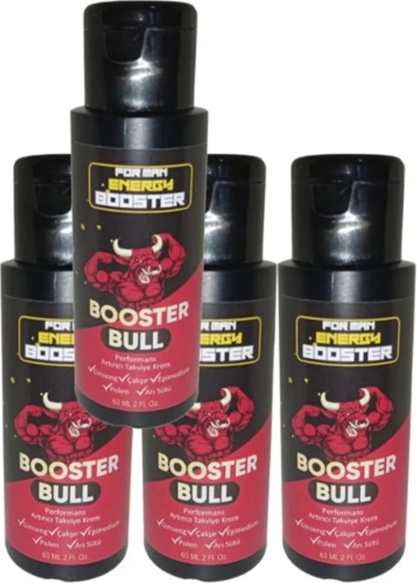 Booster Bull 4 Tane Erkeklere Özel Kremi 60 ml - 4 Adet 60 ml