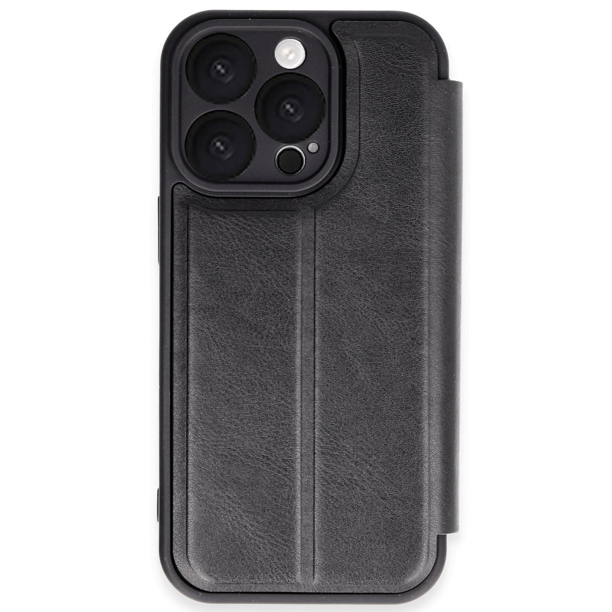 iPhone 16 Pro Kılıf Flip Cover - Siyah