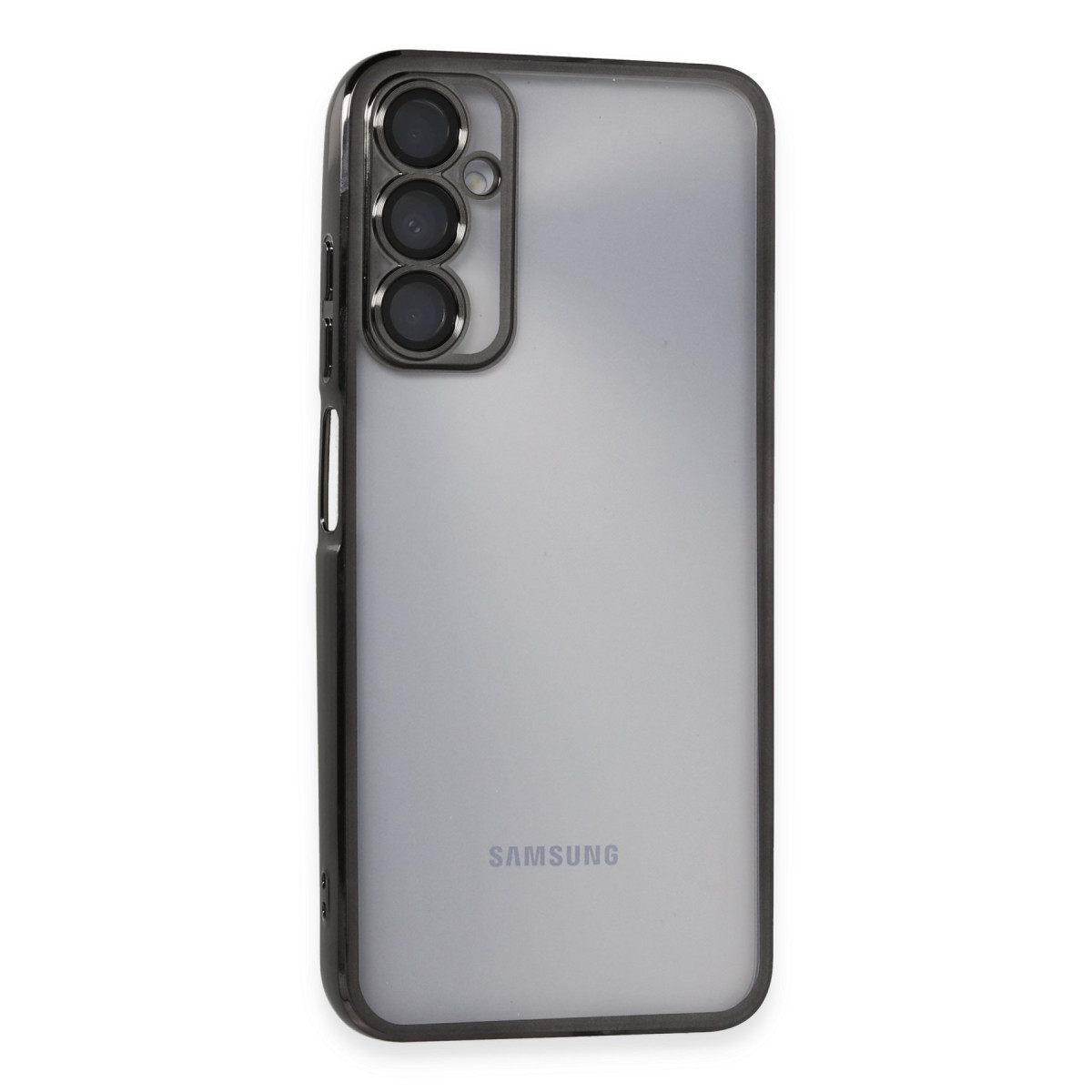 Galaxy A05S Kılıf Razer Lensli Silikon - Siyah
