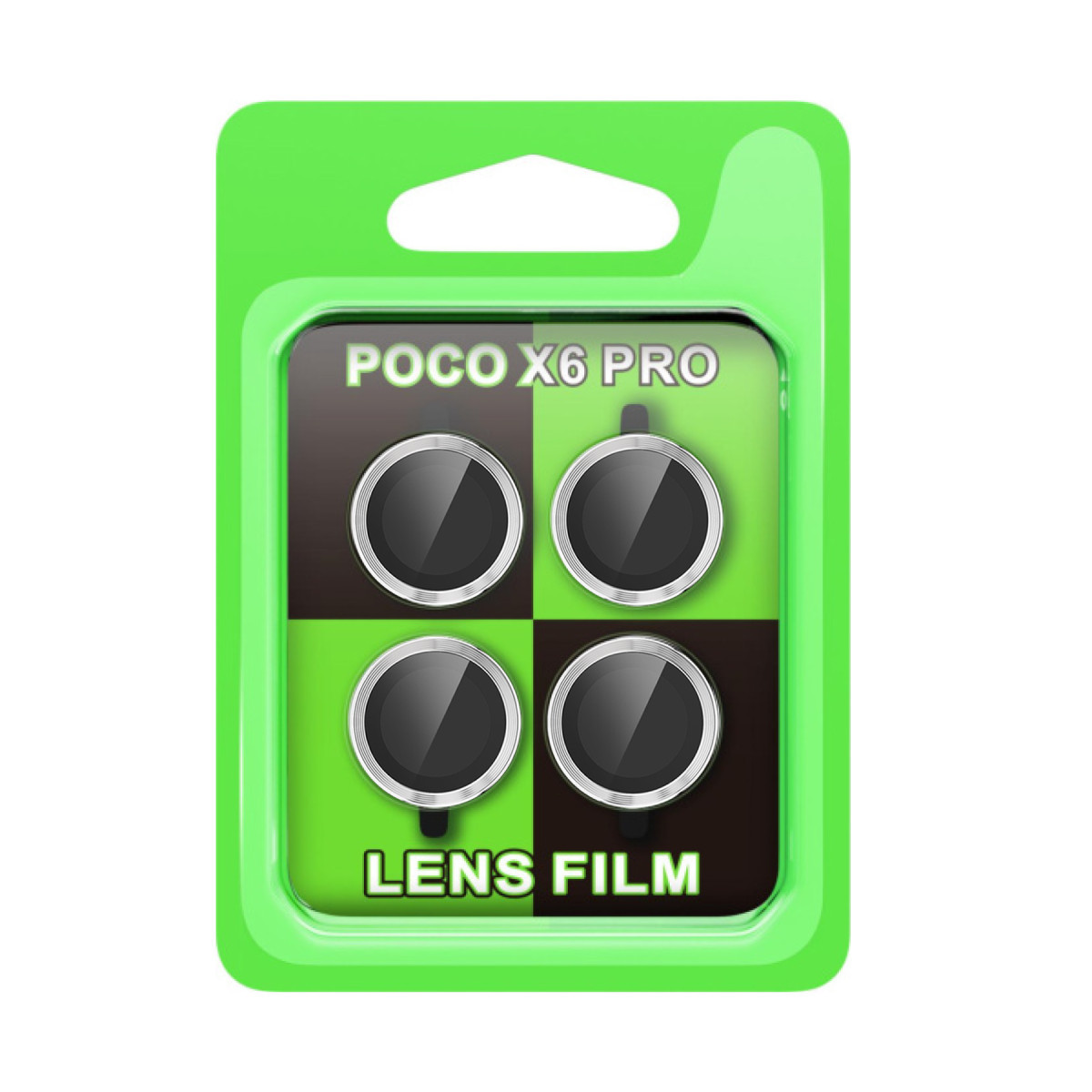 Poco X6 Pro Raze Metal Kamera Lens - Gümüş