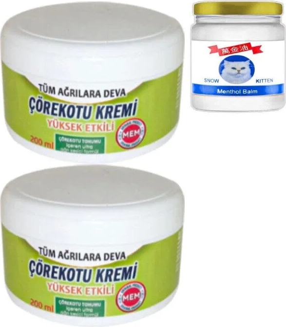 Süper Çörek Otu Xl Boy Krem 2X200 Ml+50 ml Snow Kitten Krem