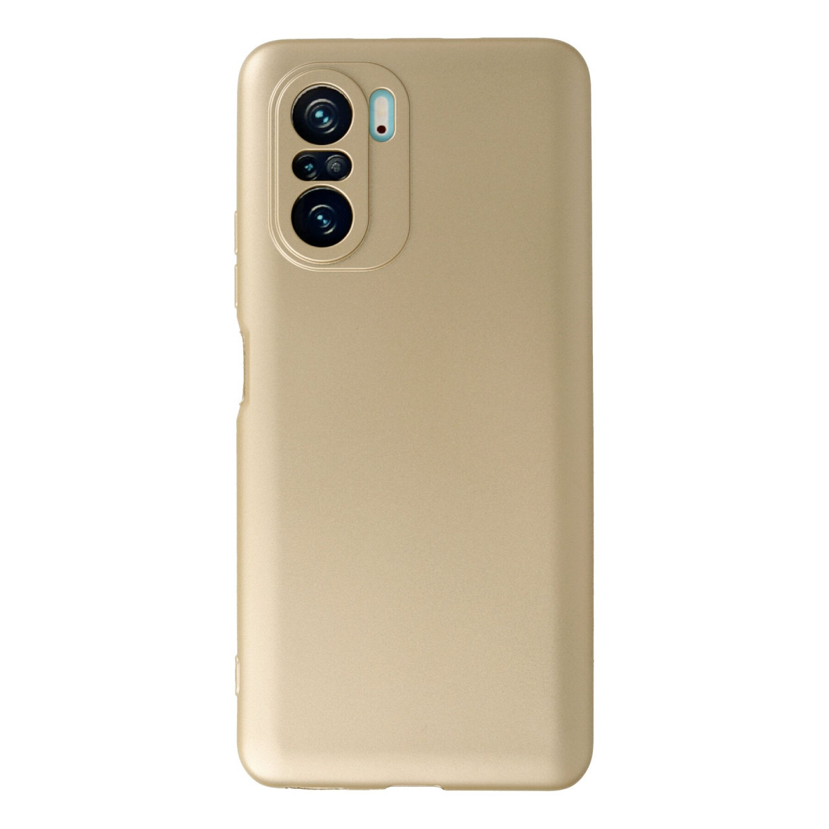 Poco F3 Kılıf First Silikon - Gold