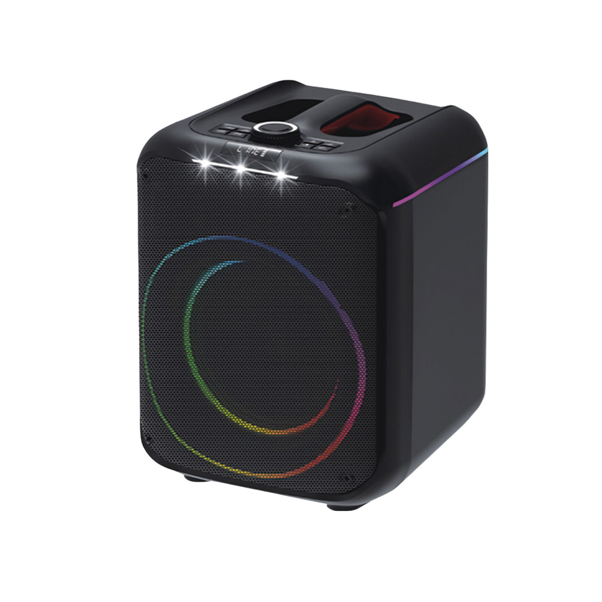 F39 25W Sürücülü RGB Işıklı 2 Adet Mikrofonlu Bluetooth 5.3 Kablosuz Hoparlör – Siyah