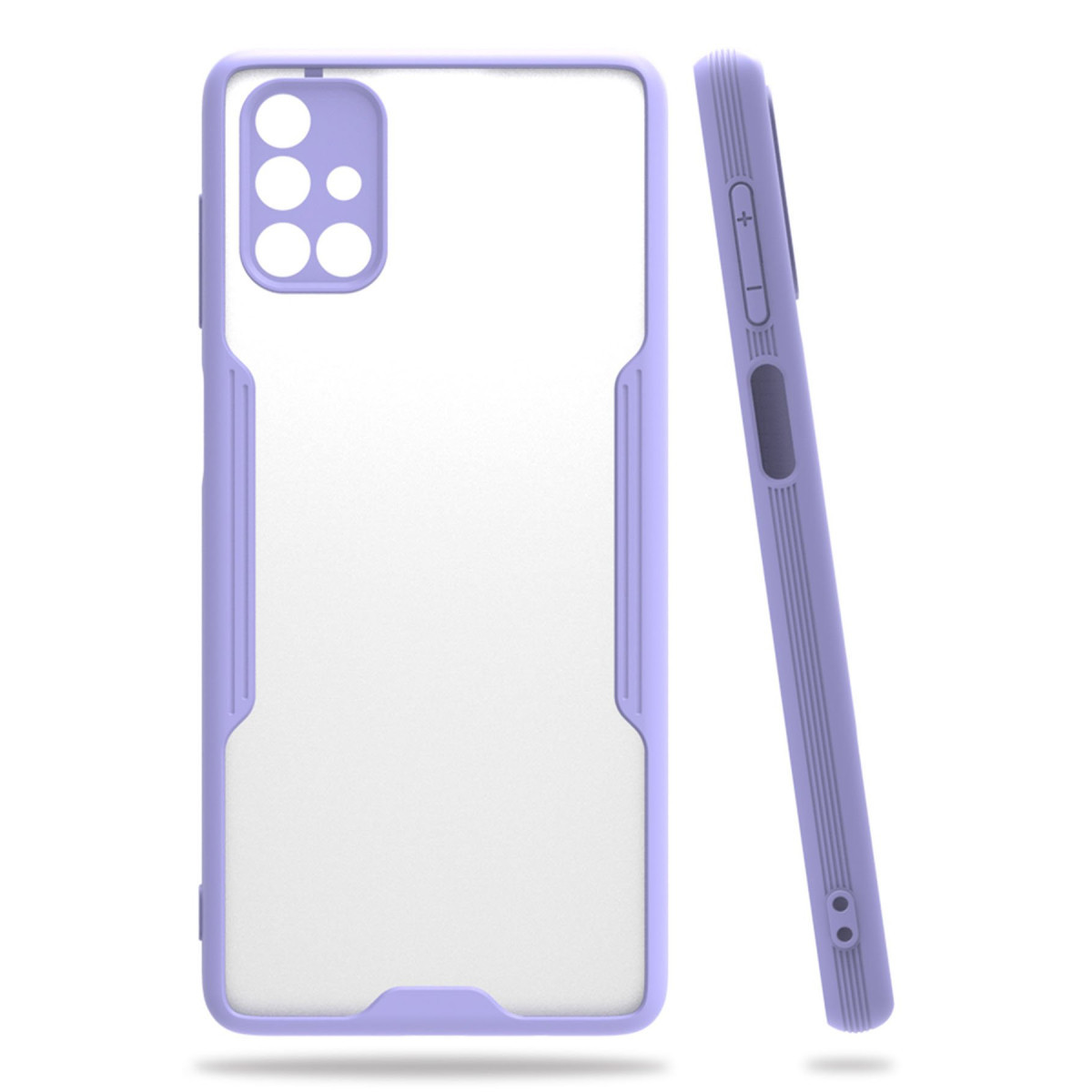 Galaxy M51 Kılıf Platin Silikon - Lila