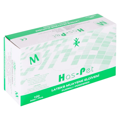 Haspet - Lateks Pudralı Muayene Eldiveni