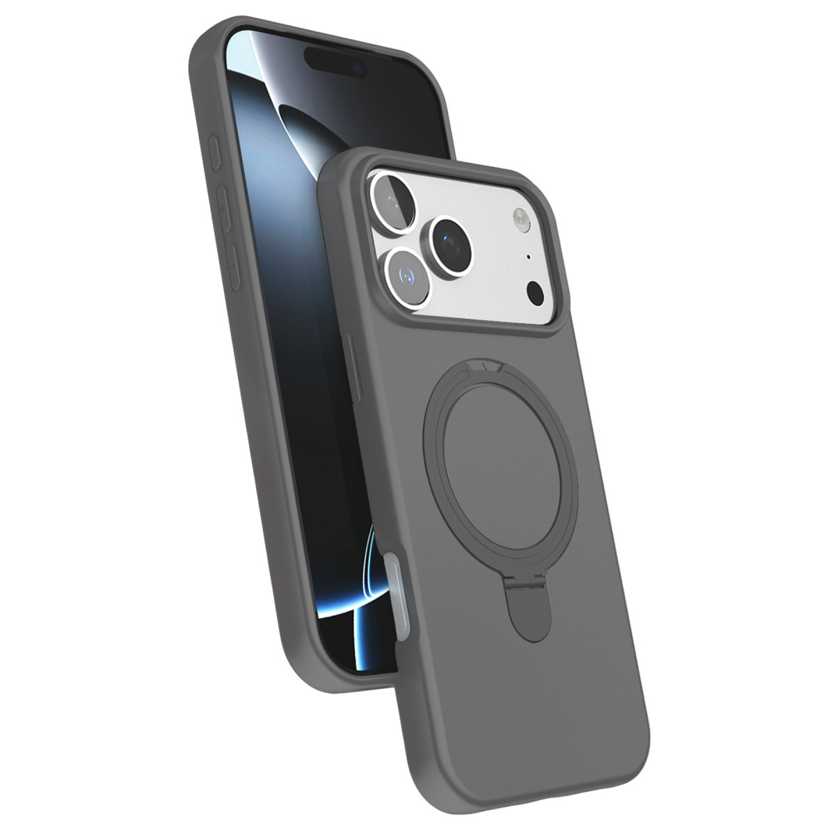 iPhone 17 Pro Regal Magsafe Standlı Kapak - Titan Gri