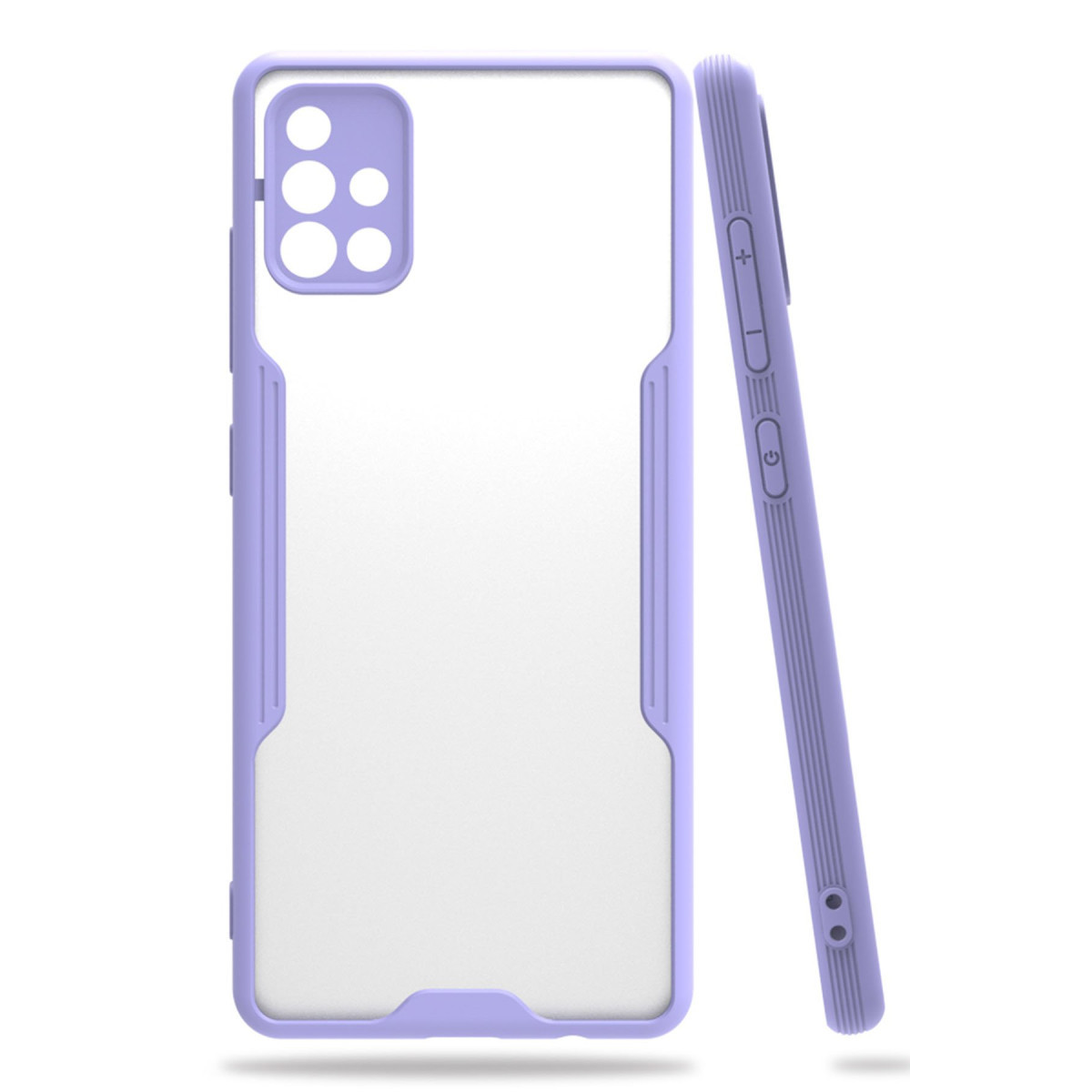 Galaxy A71 Kılıf Platin Silikon - Lila