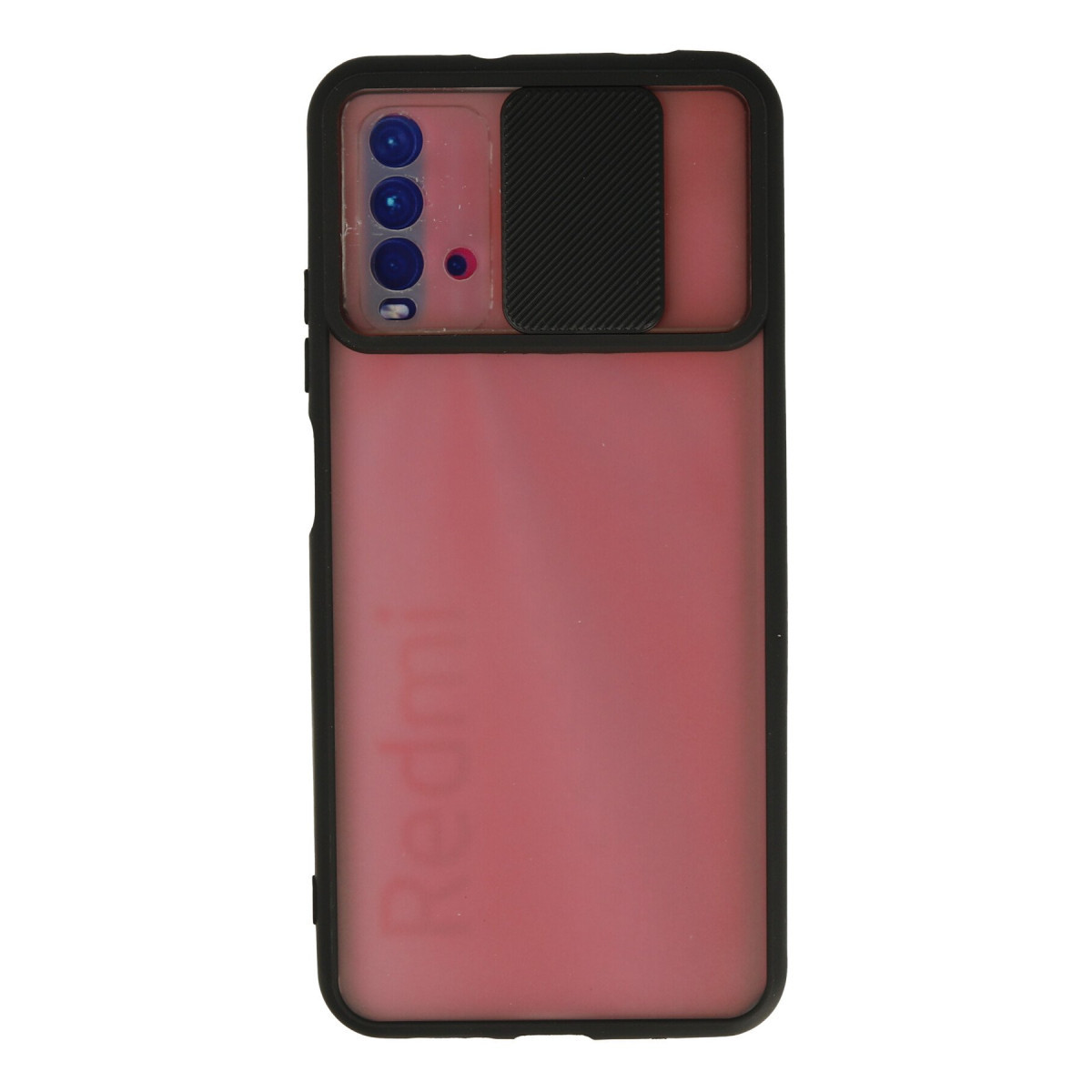 Redmi 9T Kılıf Palm Buzlu Kamera Sürgülü Silikon - Siyah