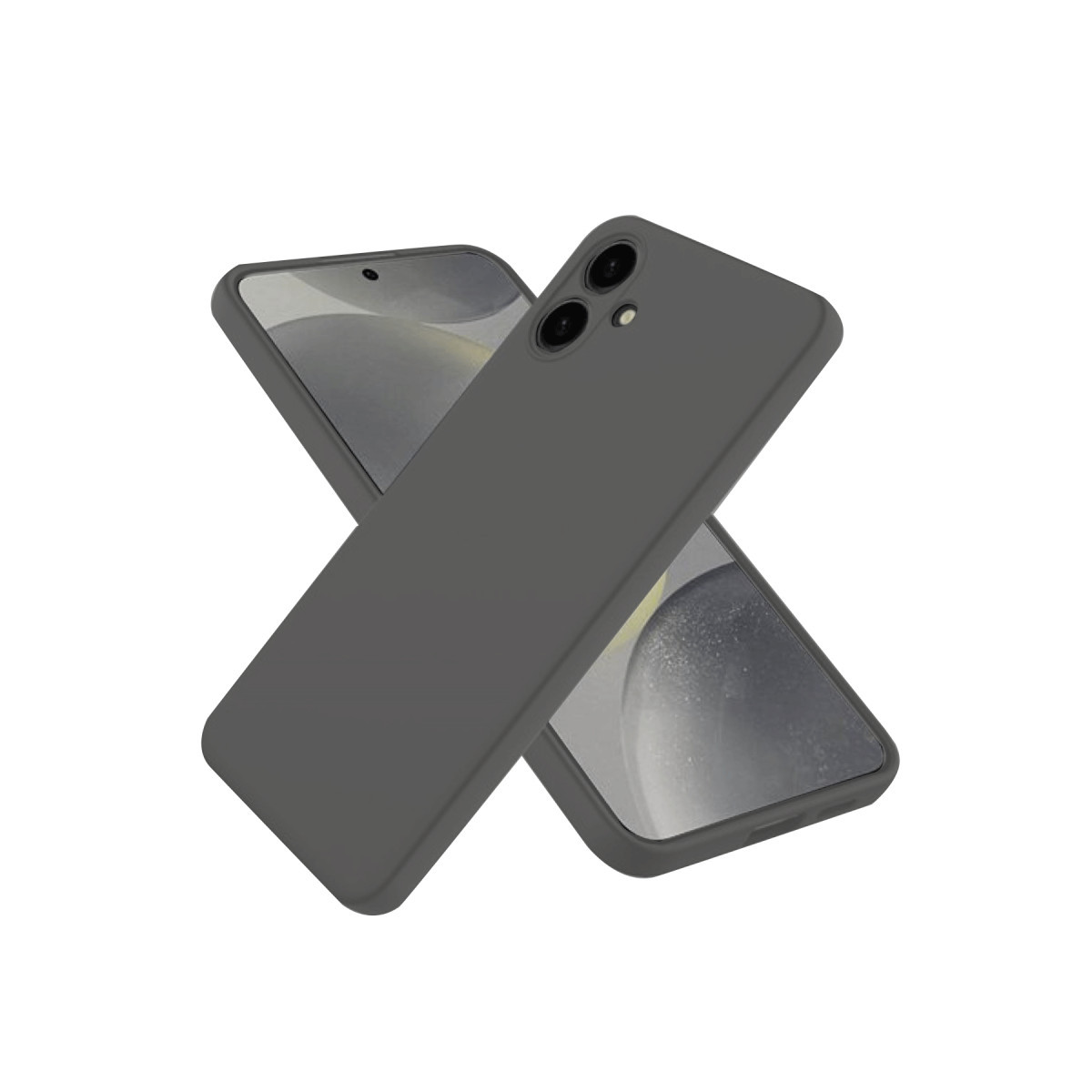 Galaxy A06 Kılıf First Silikon - Gri