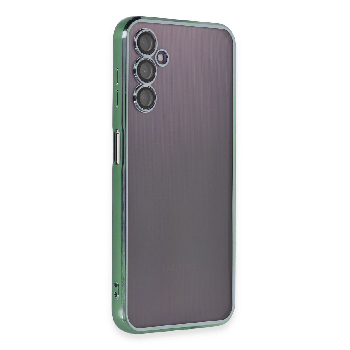 Galaxy A14 4G Kılıf Razer Lensli Silikon - Yeşil
