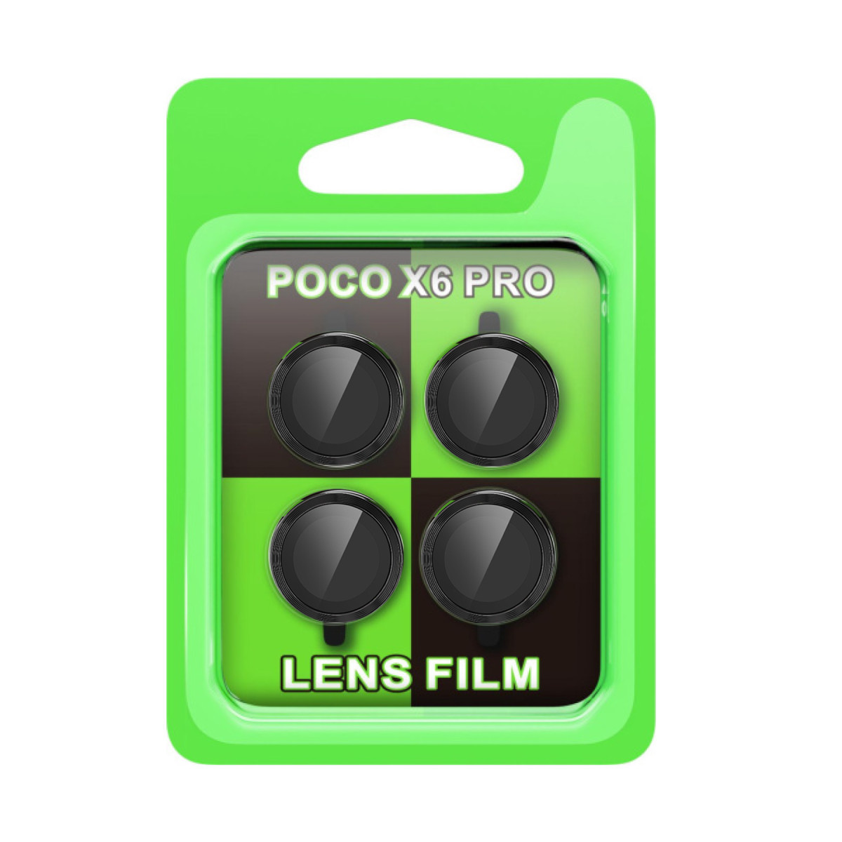 Poco X6 Pro Raze Metal Kamera Lens - Siyah