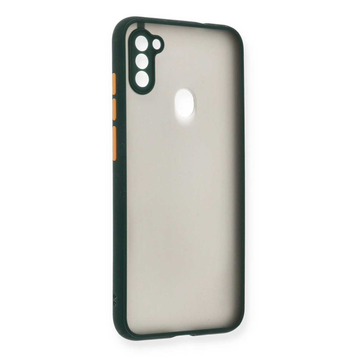 Galaxy A11 Kılıf Montreal Silikon Kapak - Yeşil