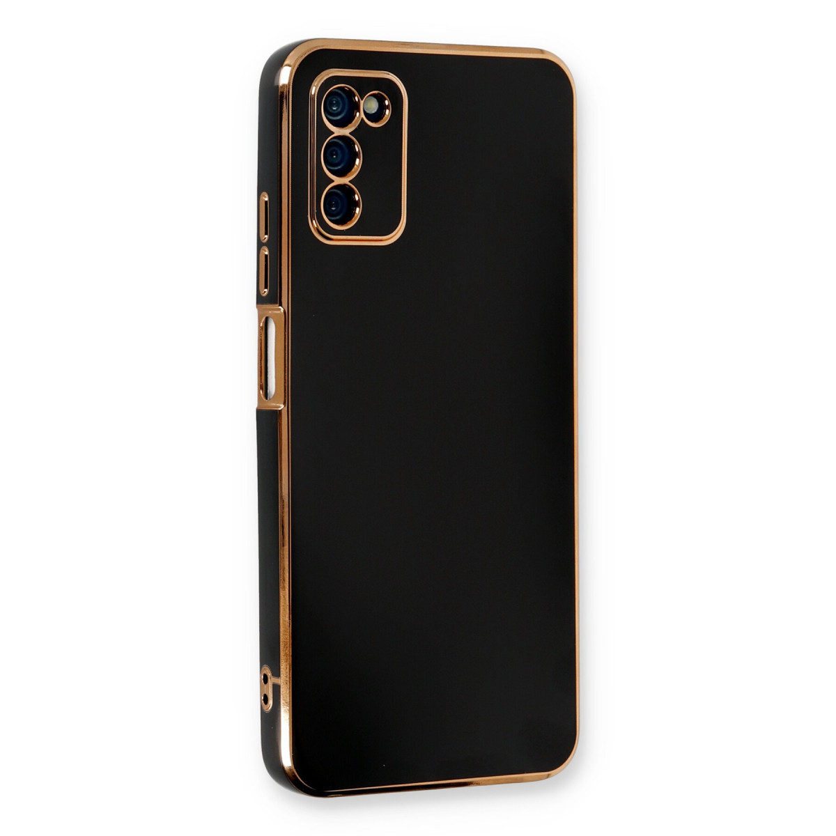 Galaxy A03S Kılıf Volet Silikon - Siyah